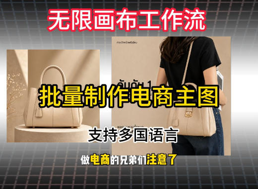 无限画布工作流搭建教程，一键电商主图批量制作，批量下载，支持多国语言-资源之家