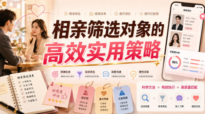 付费文章：相亲筛选对象的高效实用策略-资源之家