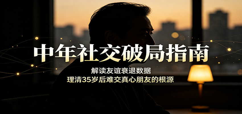 中年社交破局指南：解读友谊衰退数据，理清35岁后难交真心朋友的根源-资源之家