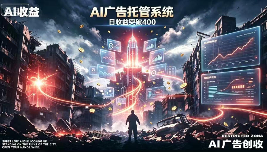 AI智能广告，全自动化运行，单日可达400+，小白新手0基础上手【揭秘】-资源之家