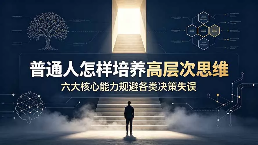 付费文章：普通人怎样培养高层次思维，六大核心能力规避各类决策失误-资源之家