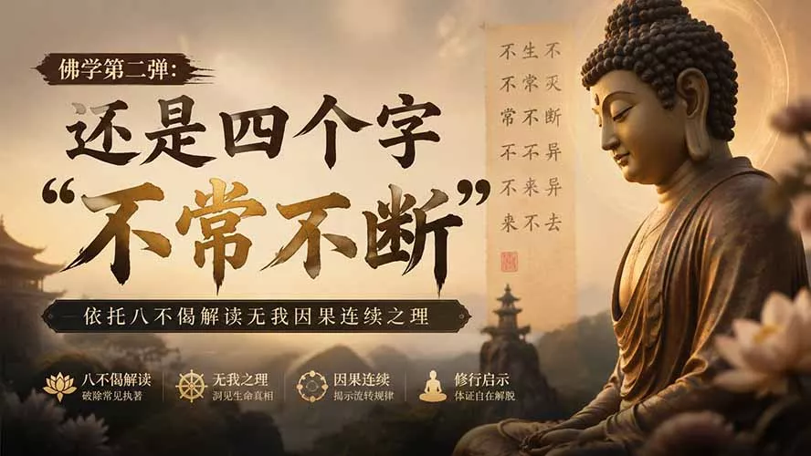 付费文章：佛学第二弹：还是四个字“不常不断”依托八不偈解读无我因果连续之理-资源之家