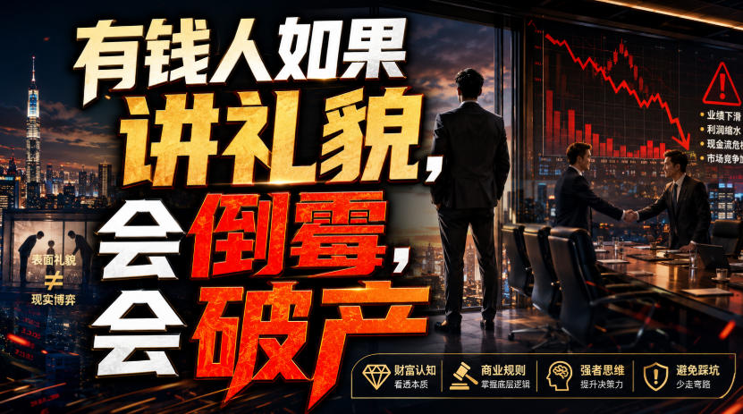 付费文章：有钱人如果讲礼貌，会倒霉，会破产-资源之家