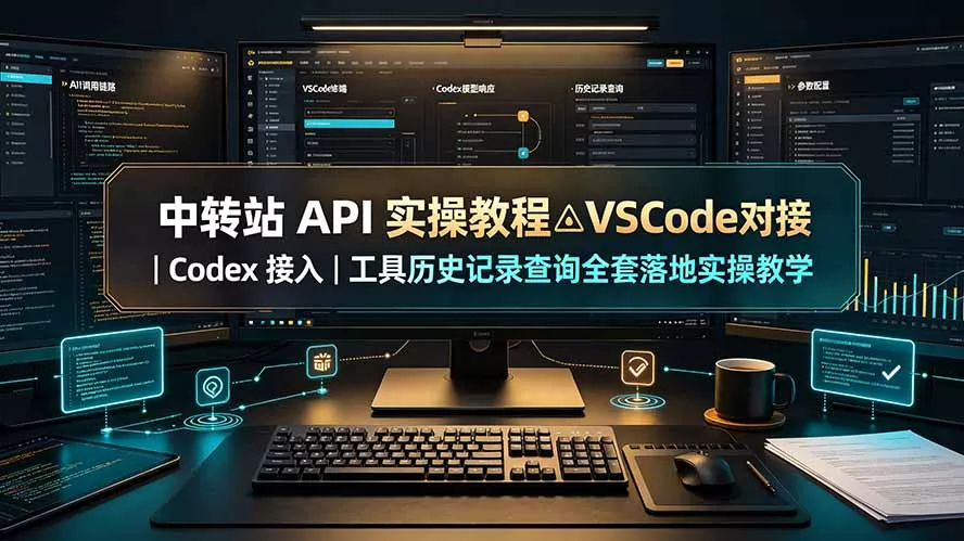 中转站 API 实操教程△VSCode 对接｜Codex 接入｜工具历史记录查询全套落地实操教学-资源之家