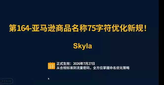 亚马逊跨境实战课:全品类选品逻辑|SP/SB/SD广告精细化|新品打爆旺季爆单全套运营教程-资源之家