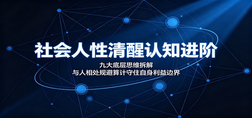 社会人性清醒认知进阶:九大底层思维拆解,与人相处规避算计守住自身利益边界-资源之家