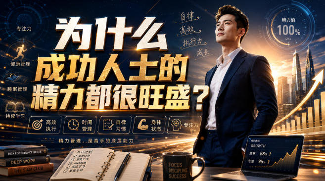 付费文章：为什么成功人士的精力都很旺盛？-资源之家