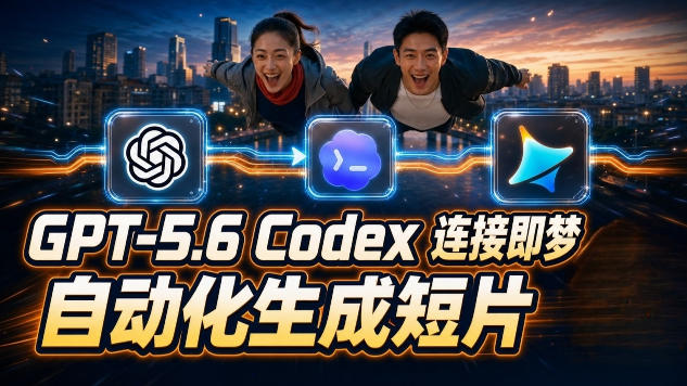 GPT-5.6 Codex连接即梦实测!自动生成+拼接完整AI短片,全流程详解-资源之家