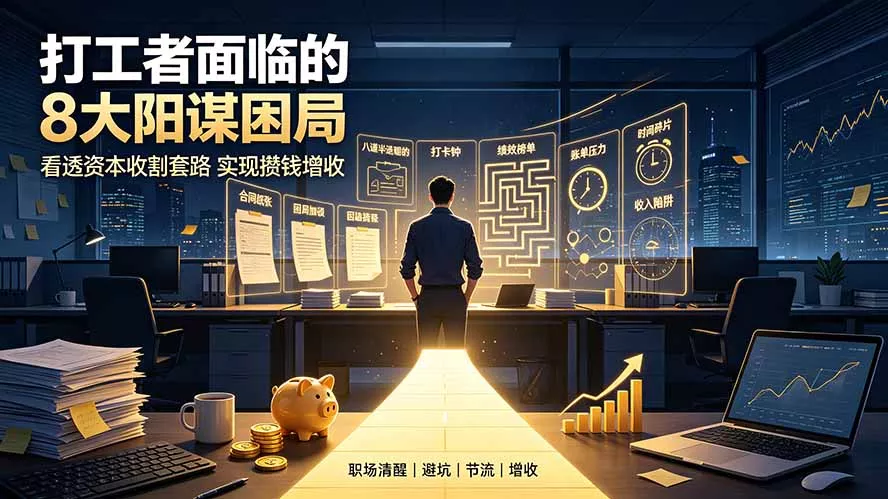 付费文章：打工者面临的8大阳谋困局，看透资本收割套路实现攒钱增收-资源之家