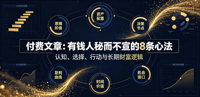 付费文章:有钱人秘而不宣的8条心法-资源之家
