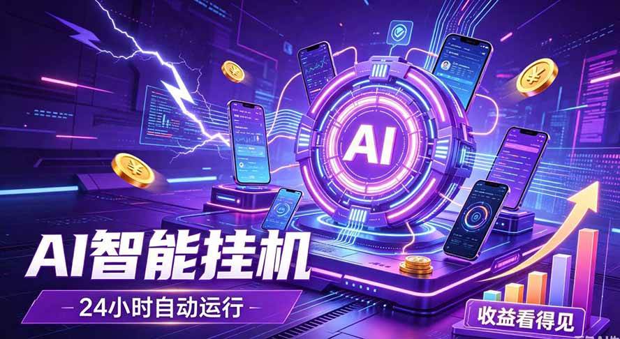 （19755期）AI智能广告挂机，躺赚新模式 设备托管运行，解放双手持续变现-资源之家