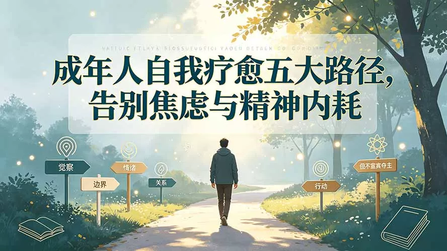 付费文章：成年人自我疗愈五大路径，告别焦虑与精神内耗-资源之家