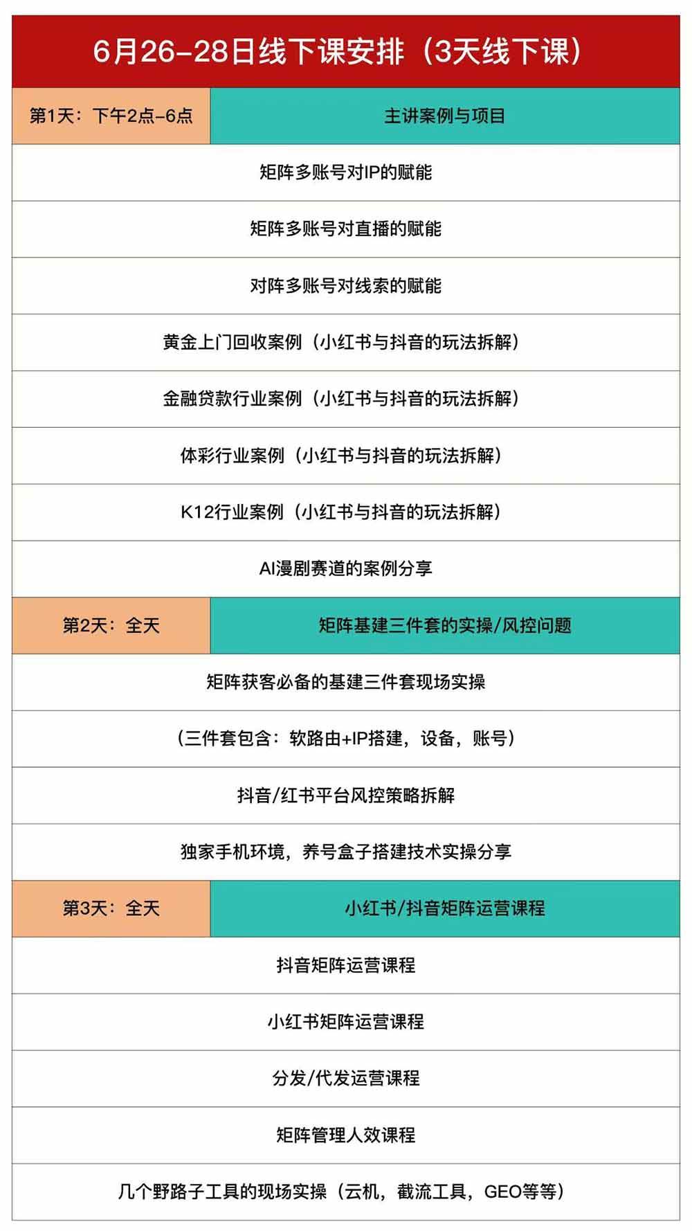 （19552期）嗨推矩阵引流运营线下课，3天线下录音课，经典干货经久实用，适配抖音、小红书矩阵拓客需求-资源之家