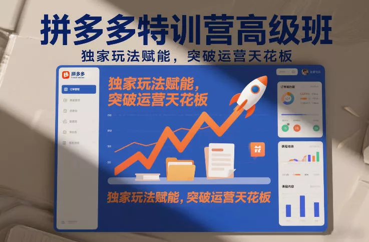 拼多多特训营高阶班，独家玩法赋能，突破运营天花板(更新260805)-资源之家